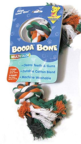 Booda 50774 Extra Large 2-Knot Multi-Color Rope Bone Dog Toy Assorted #TOP29