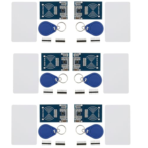 KEAcvise 6-Pack Mifare RC522 RFID Kit - 13.56MHz Sensor Module