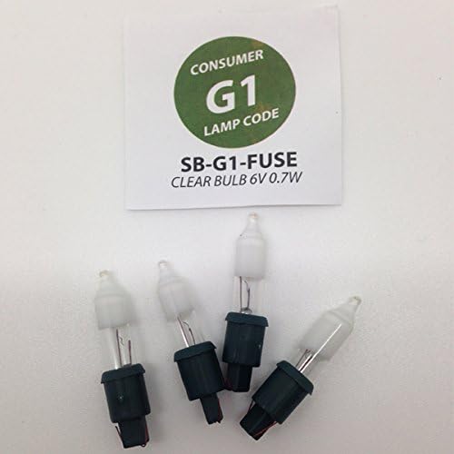 G1 Spare Bulbs (Fuse) 6v 0.7w - Pack of 4