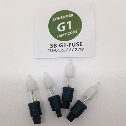 G1 Spare Bulbs (Fuse) 6v 0.7w - Pack of 4