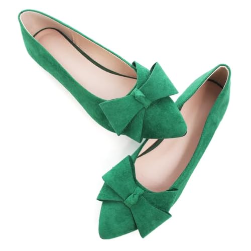 Image of Stunner Womens Flats Fashion Pointed Toe Bowknot Ballet Flats Cute Slip On Dress Flats Comfortable Party Wedding Flats2