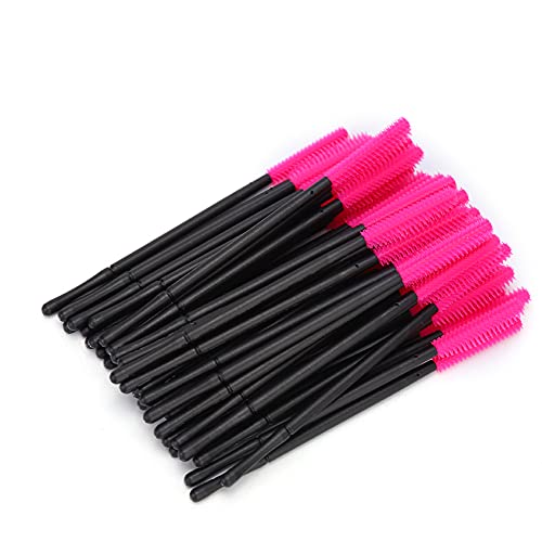Weiche Make-upbürste, Bürstenhaar 50 stücke Qualität Silikon Material Mascara Wands Applikator aus Kieselgel