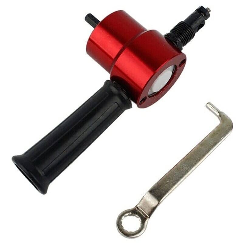 Tool Part for Double for Head Metal Sheet Nibbler Cutter Cutting Tool Saw Power Drill Attachment Metal Cutting Saw P15F - (Color: OE)