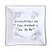 PUDDING CABIN Ring Dish for Mother Gift Trinket Dish Jewelry Dish - Everything I Am You Helped Me to Be - Mom Birthday