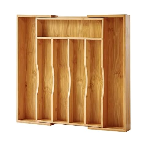Oridom Bamboo Kitchen Drawer Organizer Cover