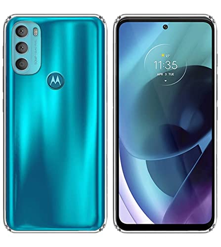 Image of COVERBLACK Flexible Rubber Case Back Cover Compatible for Motorola Moto G71 5G - Transparent