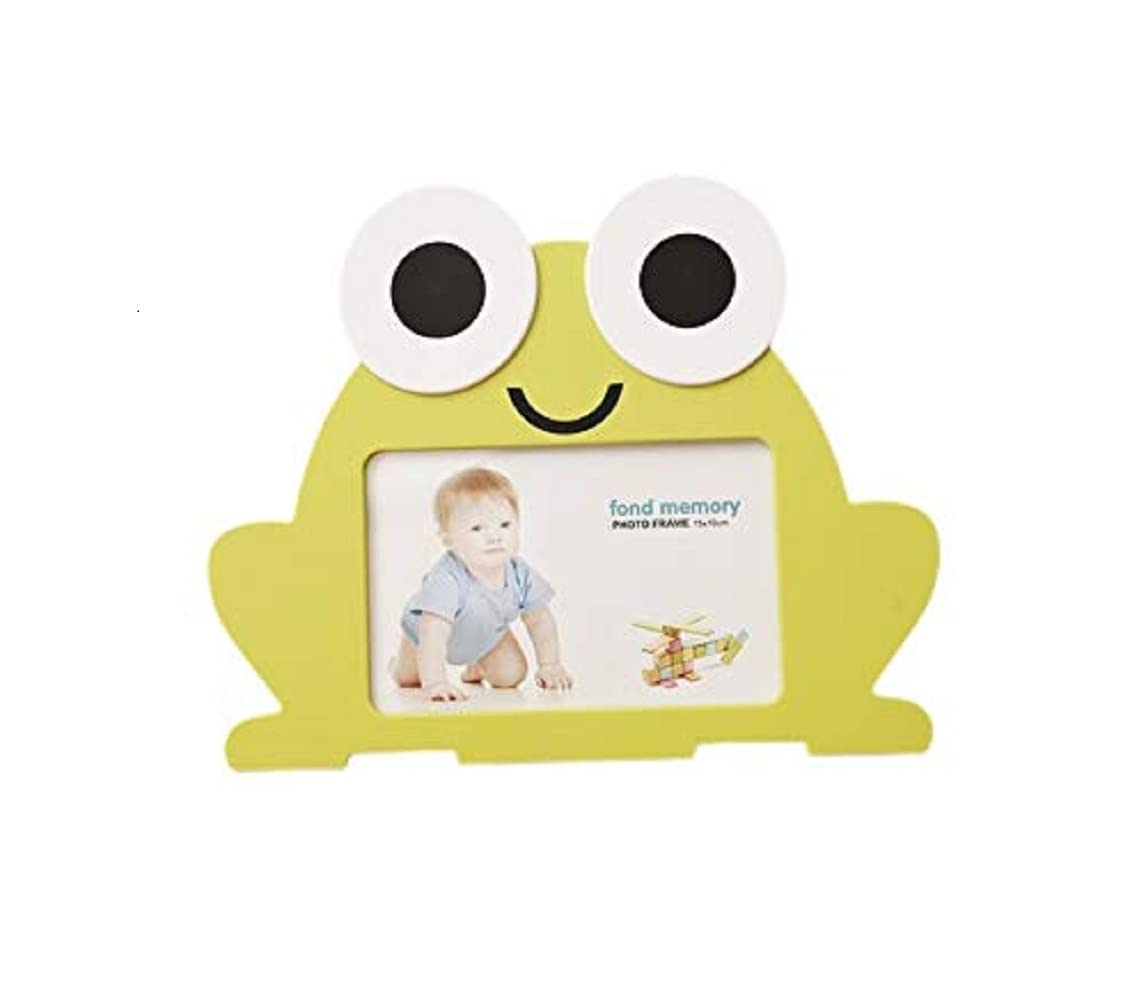 GeekGoodies Animal Frog Kids Photo Frame Baby Picture Frame - Green