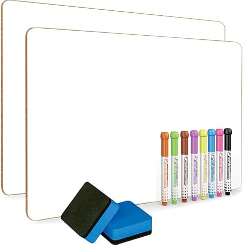 DumanAsen Double Sided Mini Dry Erase Boards Cover