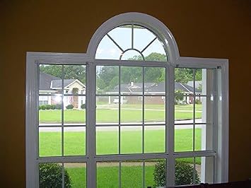 FLEXTRIM #444: Flexible Casing Molding: 11/16 Thick x 3.25 Wide - PRE Curved to fit Half Round Windows 22 to 24 Diameter