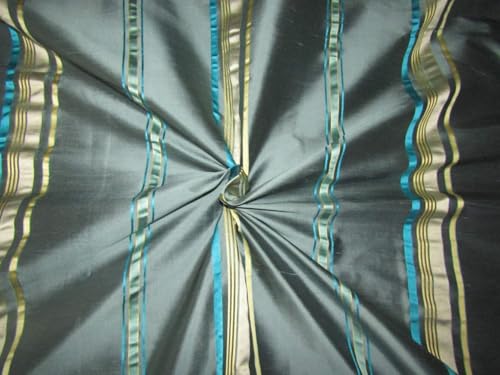 Soie dupioni rayée satin 137cm au mètre tissu ameublement robe