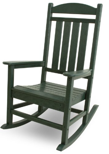 POLYWOOD R100GR Presidential Rocking Chair, Green