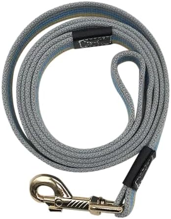 GALPADA Blue Polyester Dog Traction Strap with Alloy Hardware, Sturdy Pet Pulling Rope for Daily Use and Running, Professional Training Leash for Dogs and Puppies