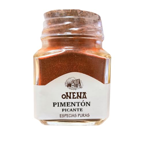 Pimentón De La Vera DOP Tarro 50g - Pimenton De La Vera Picante Auténtico, Pimentón Picante Ahumado Tradicional Ideal Para Cocinar, Pimenton Picante