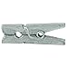 Canvas Corp CVS2145 1-Inch-by-.25-Inch Mini Silver Clothespins 25 Pieces