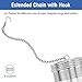 House Again Large Tea Infuser, Extra Fine Mesh Tea Strainers for Loose Tea, 18/8 Stainless Steel Tea Strainer with Extended Chain Hook, Tea Steeper for Brew Tea, Spices & Seasonings, for Multi Cups