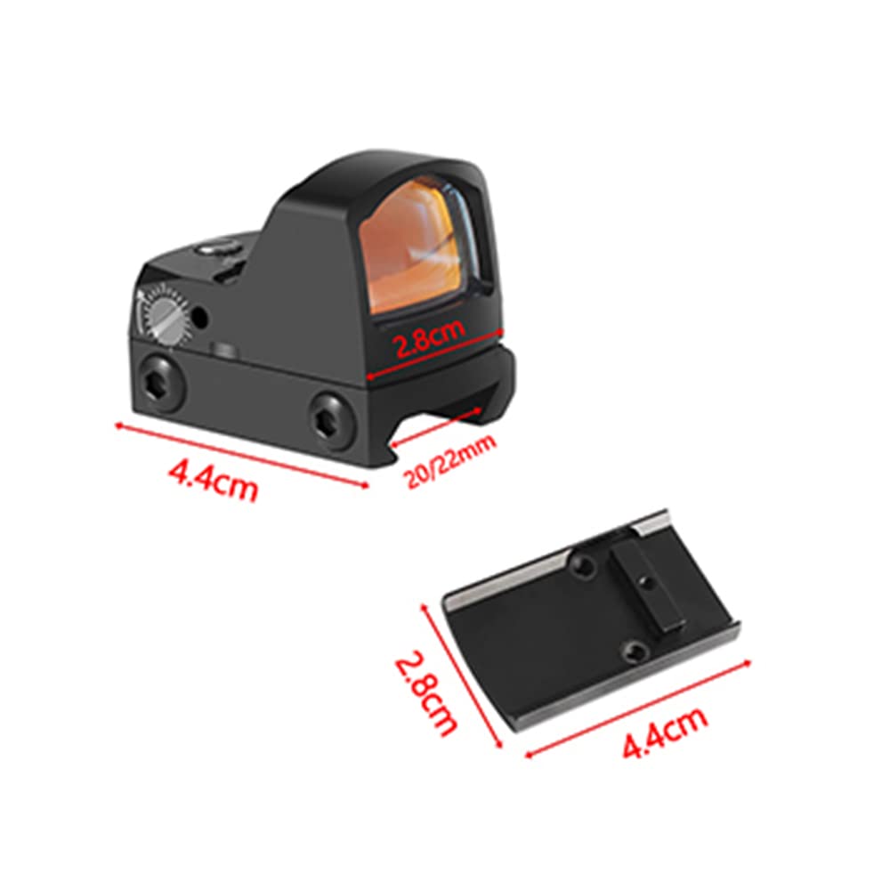 Paike Red DOT Sight 3.5 MOA Ottica Reflex Aperta Attacco 20mm