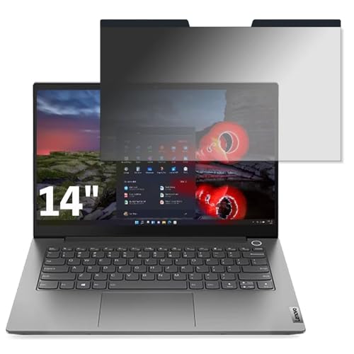 Lenovo ThinkBook 14 Gen 3 14インチ 16:9 向けマグネット式 覗き見防止フィルター プライバシーフィルター ブルーライトカット パソコン PC 液晶保護フィルム 両面使用可能 反射防止 着脱簡単 JPフィルム専門製造所