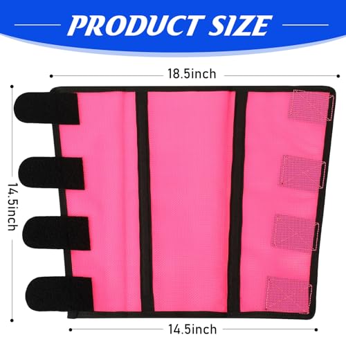 Image of Set of 12 Mesh Fly Boots for Horse Breathable Mesh Horse Boots Protective Horse Leg Loose Wraps Horse Leggings for Preventing Flies and Mosquitoes Bites