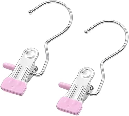 DKKO 12 clips inoxidables que ahorran espacio para la ropa, gancho para colgar ropa portátil, resistente, sujetadores, toallas de baño, ropa DKKO 12 clips inoxidables que ahorran espacio para la ropa, gancho para colgar ropa portátil, resistente, sujetadores, toallas de baño, ropa