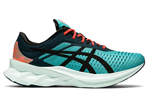 ASICS Men's NOVABLAST SPS Running Shoes, 12M, Techno Cyan/Black