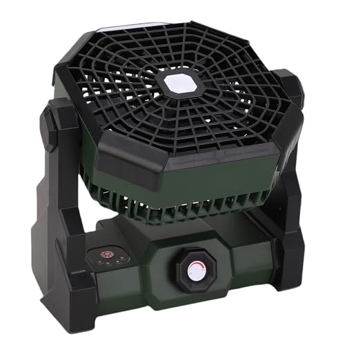 Ventilador de iluminación recargable AUNMAS portátil para combatir el calor en camping 4