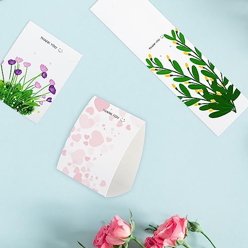 Anwyll Standing Earring Display Cards, 50 Pcs Earring Cards for Selling, Thank You Jewelry Display Cards for Small Business, Jewelry Packaging Display, Hanging Earring Necklace, DIY Crafts - Thumbnail 7