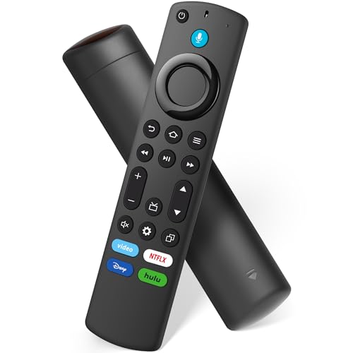 Replacement Voice Remote Control for All Fire Series, Smart TV Cube(1st / 2nd / 3rd Gen), Fit for Stick 4K Max/4K (1st/2nd Gen), Stick (2nd/3rd Gen)/TV Lite, for Insignia/Toshiba/Pioneer Smart TV