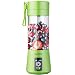 Supkitdin Portable Blender, Personal Mixer Fruit Rechargeable with USB, Mini Blender for Smoothie, Fruit Juice, Full-face Mask, 380ml, Six 3D Blades for Great Mixing (Green)