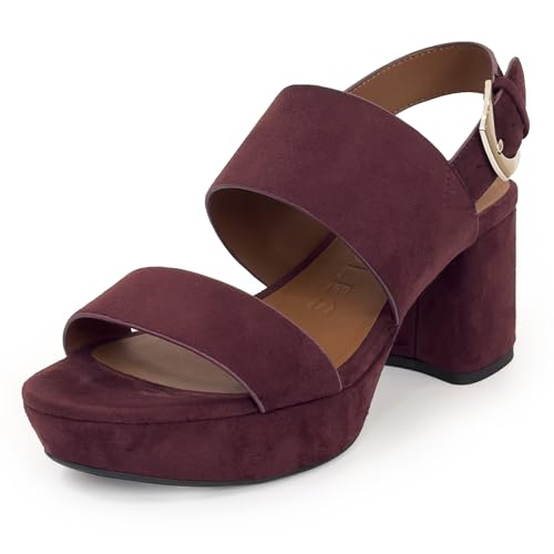 Aerosoles Women's Camilia Platform Sandal, Fig faux suede, 8W