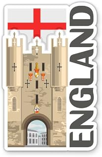 Squiddy England Country Travel Vinyl Sticker | Travel Souvenir Decal for Phone, Laptop, Water Bottle | 3 inch high