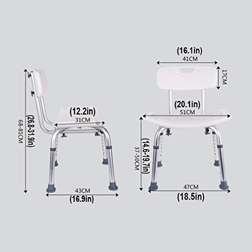 Aide ergonomique pour handicapés avec tabouret de bain réglable - 4