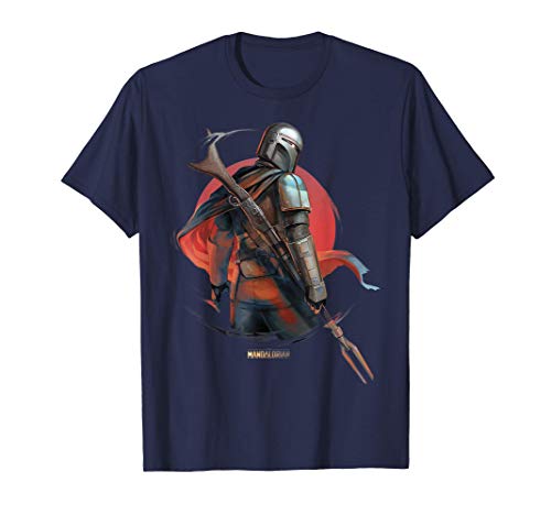 Star Wars The Mandalorian Detailed Portrait T-Shirt