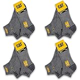 Motif : Uni CAT Caterpillar 12 paires WORK SNEAKERS baskets de travail sneakers chaussettes de travail chaussettes bas choix de tailles 39-50, 43-46