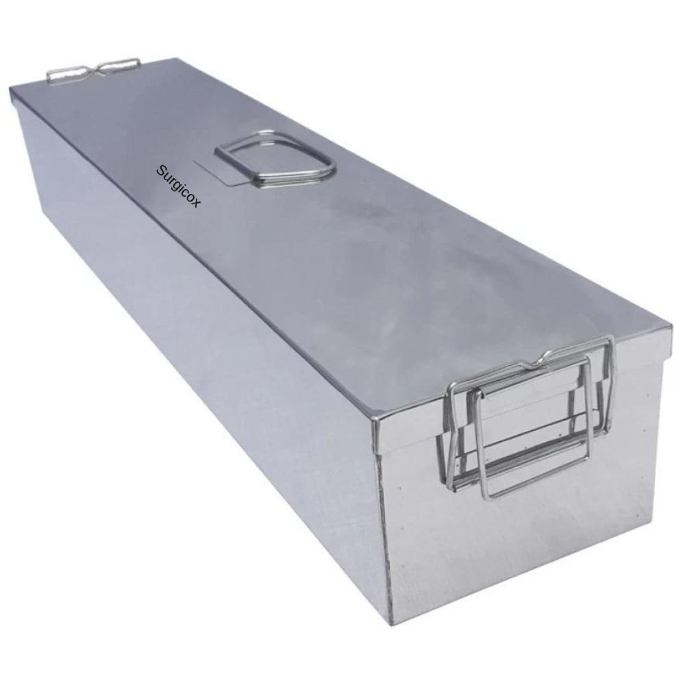 Surgicox Stainless Steel Cidex Tray 10 liters Size 27"x6"x5" Reusable Medical Tray (B0D47BQTYK) Amazon Price History, Amazon Price Tracker