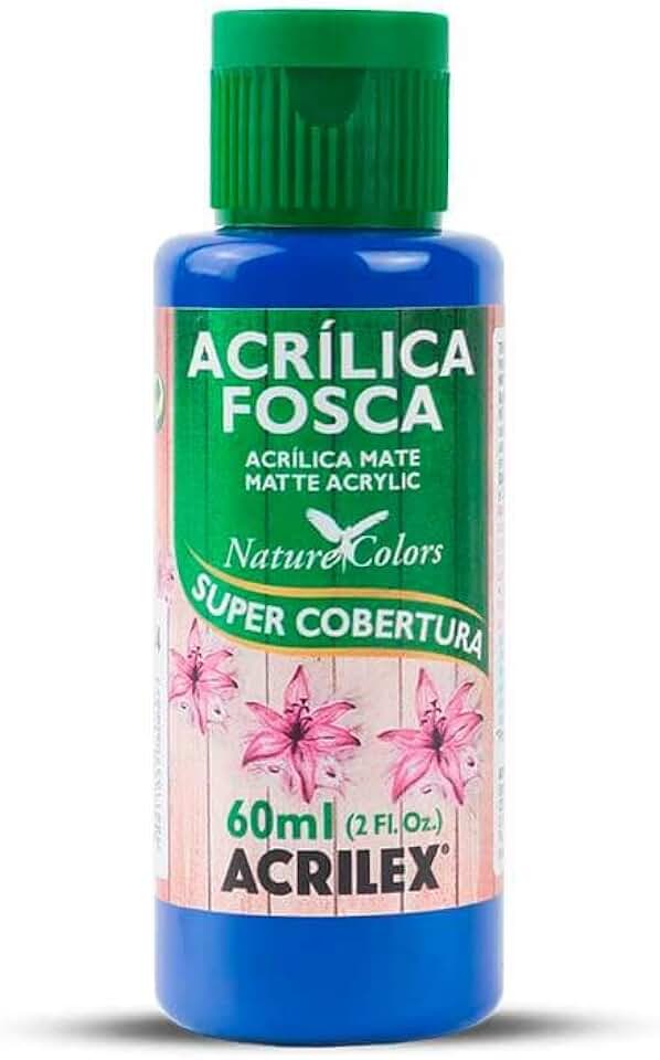 Tinta Acrílica Fosca - Nature Colors Acrilex 60 ml Azul Intenso - 578