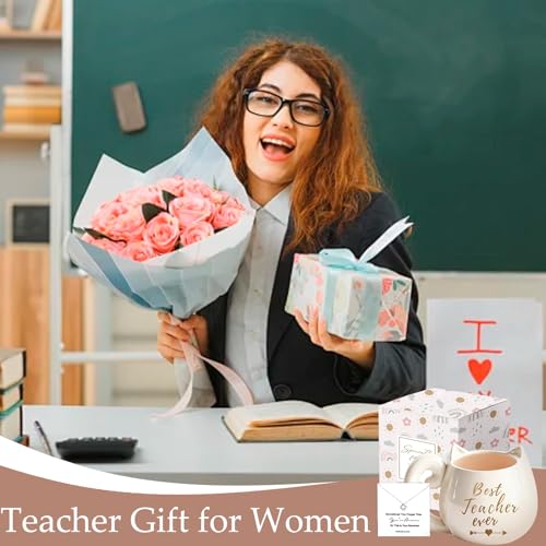 50% Off Best Teacher Ever Gift Set with Mug & Necklace