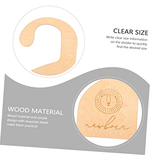 Gadpiparty 25 Pçs Divisor De Guarda-Roupa Cabides De Madeira Cabides De Guarda-Roupa Para Crianças P