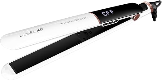 IKONIC Me Xtreme Hair Straightening Machine for Unisex|Quick Heating Ceramic Floating Plate|Digital Temperature Display St...