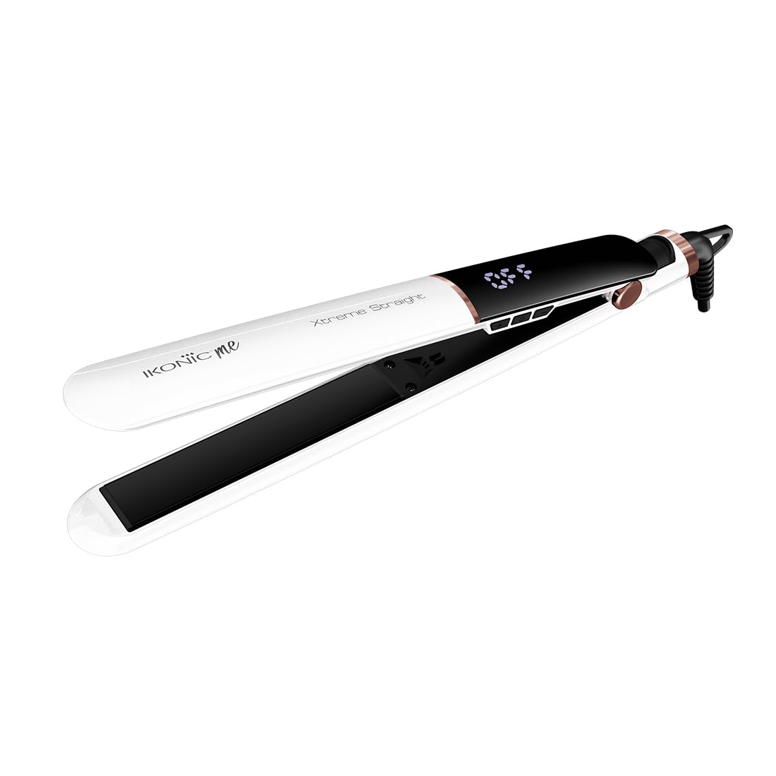 Ikonic Me Xtreme Hair Straightening Machine for Women & Men | Quick Heating Ceramic Floating Plate | Digital Temperature Display Straightener Curler Styling Tool | 360° Cord | Frizz-Free Shiny Salon Finish - Pearl-image-14