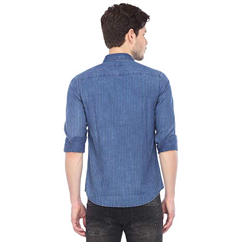 Image of Pepe Mens 2 Pocket Striped Shirt