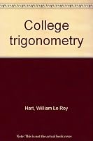 College trigonometry B0007DWEDG Book Cover