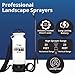 Sprayers Plus YT25E Battery Powered Lawn and Garden Sprayer, 2 Gallon Portable Rechargeable Sprayer with 12V Lithium-ion,Professional Brass Wand and Nozzle,Viton Seals for Lawn Care and Weed Control