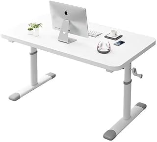 Elevating Desk, Learning Desk, Height 23.6 - 37.4 inches 60 - 95 cm, Depth 23.6 inches 60 cm, Manual Standing Desk, Elevating Desk, Elevating Desk, Quiet, Easy Assembly, Computer Desk, Work Desk