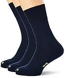 FALKE Unisex Run 3-Pack U SO Socken, Blau (Marine 6120), 42-43 (UK 8-9 Ι US 9-10) (3er Pack)