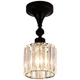 Edzemuwa Flush Mount Ceiling Light Fixture： Modern Black Entryway Light fixtures Farmhouse Lighting