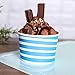 TYPTOP EXTRA DURABLE Ice Cream Cups - 100 Pack Ice Cream Sundae Cups, Frozen Yogurt Dessert Cups (Blue)