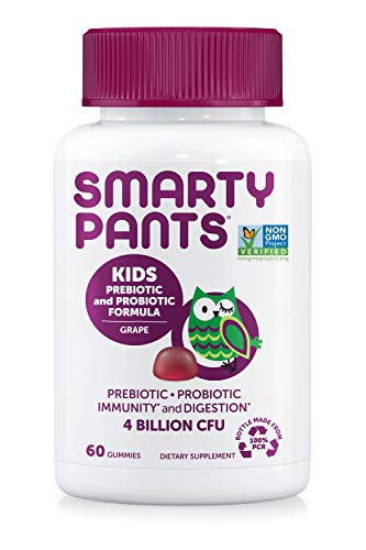 SmartyPants Kids Probiotic Formula Daily Gummy Vitamins; Immunity Boosting Probiotics & Prebiotics; Vegan