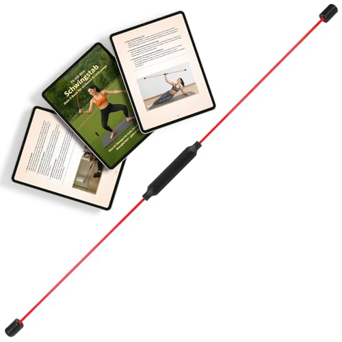 ALPIDEX Schwingstab Fitness Swingstick Stab | inkl. E-Book mit Übungen für Kraft & Koordination
