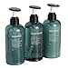 Bottiglie doccia ricaricabile, Qikuver 3pcs 500ml sapone liquido per il bagno, bottiglie pompa per Body Soap shampoo doccia gel lozione, per Articoli da Toeletta Distributore di Liquidi