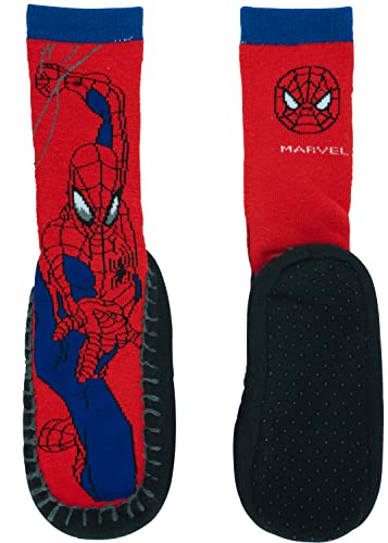 HOVUK® Socken mit Spiderman-Motiv, rutschfest, für Kinder ab 3 Jahren Gr. Einheitsgröße, Spiderman Anti-Rutsch-Socken Cover